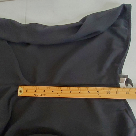 Eileen Fisher Silk Georgette Crepe Luxe Trousers Size XL Black Zip Fly Pants NEW - Picture 9 of 14